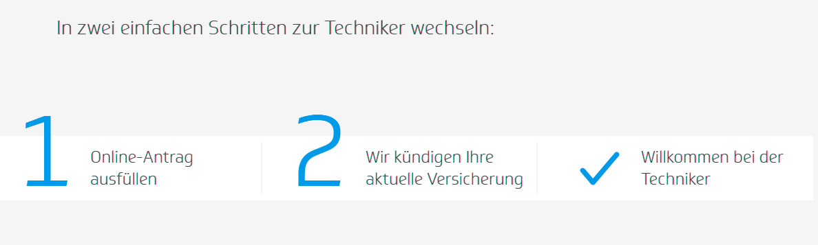 So einfach ist der Wechsel zur Techniker! So einfach ist der Wechsel zur Techniker!